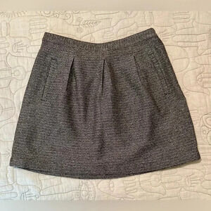 Madewell Broadway and Broome Gold Mini Skirt with Pockets Size 12